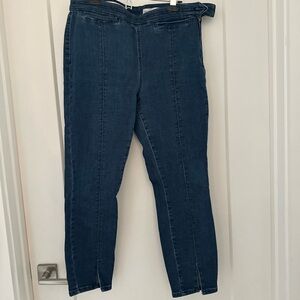 Pilcro Dark Blue Straight Leg Jeans
